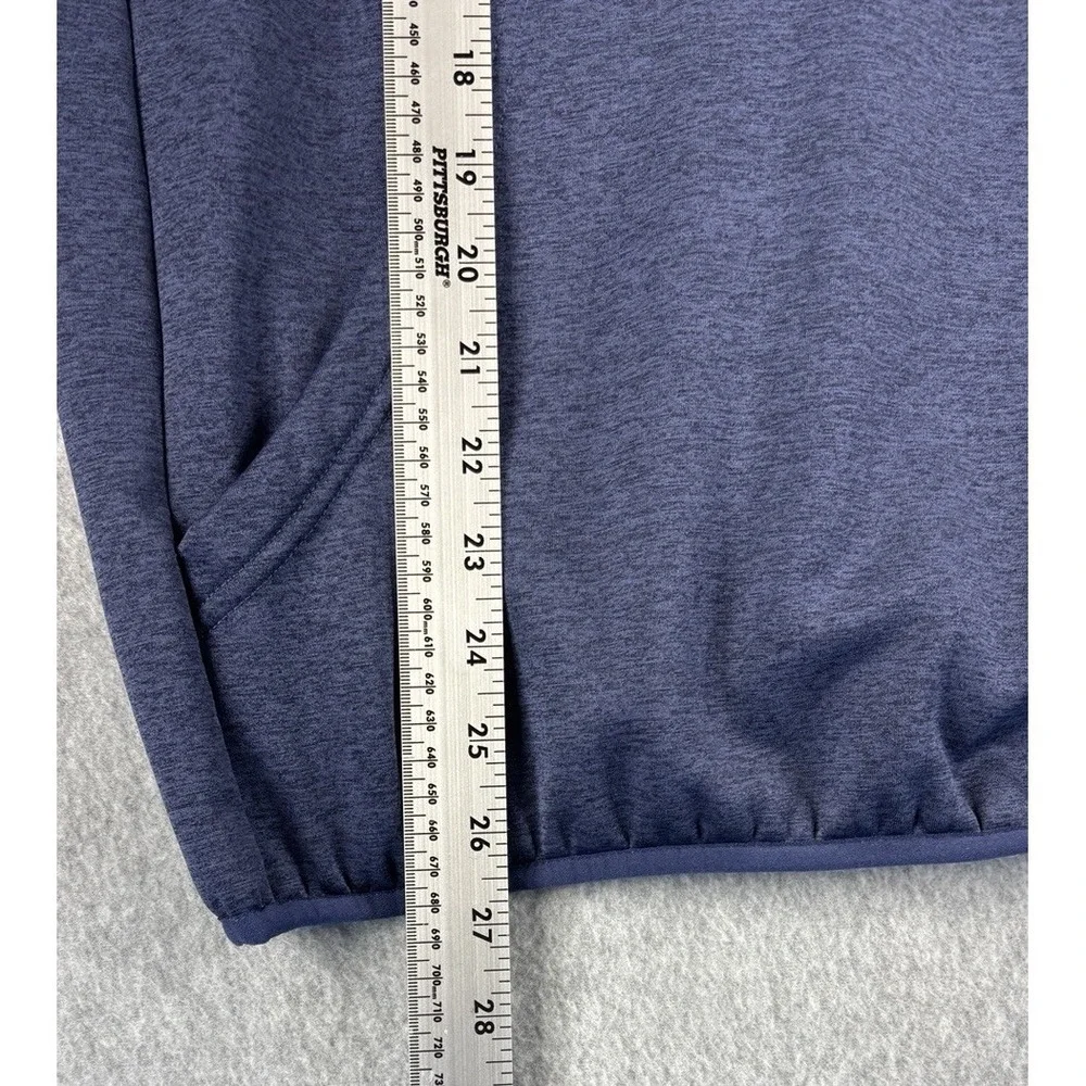 Huk Fishing Hoodie Heather Blue Performance Fleece Pullover Sweatshirt Outdoor S - Picture 11 of 12